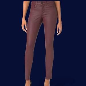 NYDJ Jeans  Omni Purple Plum Coated Skinny Leggings Style #MFLC2086 - Size 2